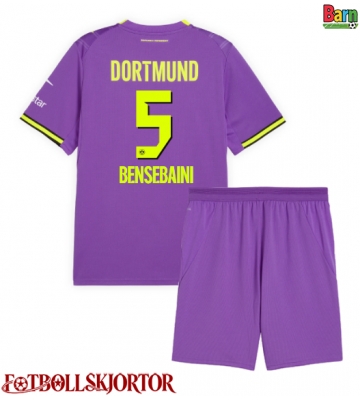 Borussia Dortmund Ramy Bensebaini #5 Tredje Kläder Barn 2026-27 Kortärmad (+ Korta byxor)